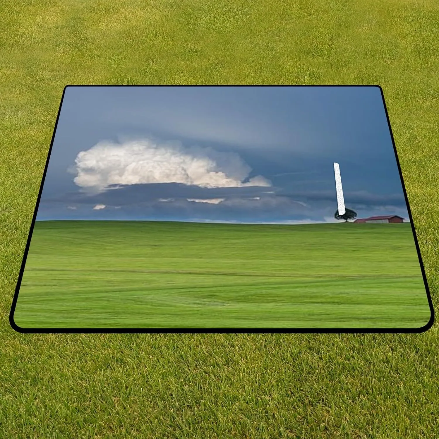 Water Resistant Picnic Mat Foldable Lightweight Extra Large Outdoor Blanket for Camping Beach Yoga Park Travel Family Gatherings Portable and Easy to Clean Ideal for Picnics Grassland Clouds