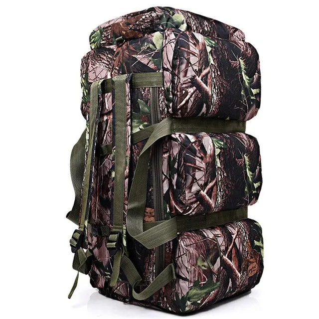 Waterproof Large Men's Oxford Hand Incredible sale Capacity Shoulders Hiking Military Travel Best-seller Tactical Camping 90L Bag Backpack Luggage Bag