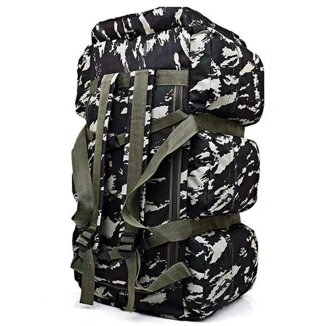 Waterproof Large Men's Oxford Hand Incredible sale Capacity Shoulders Hiking Military Travel Best-seller Tactical Camping 90L Bag Backpack Luggage Bag