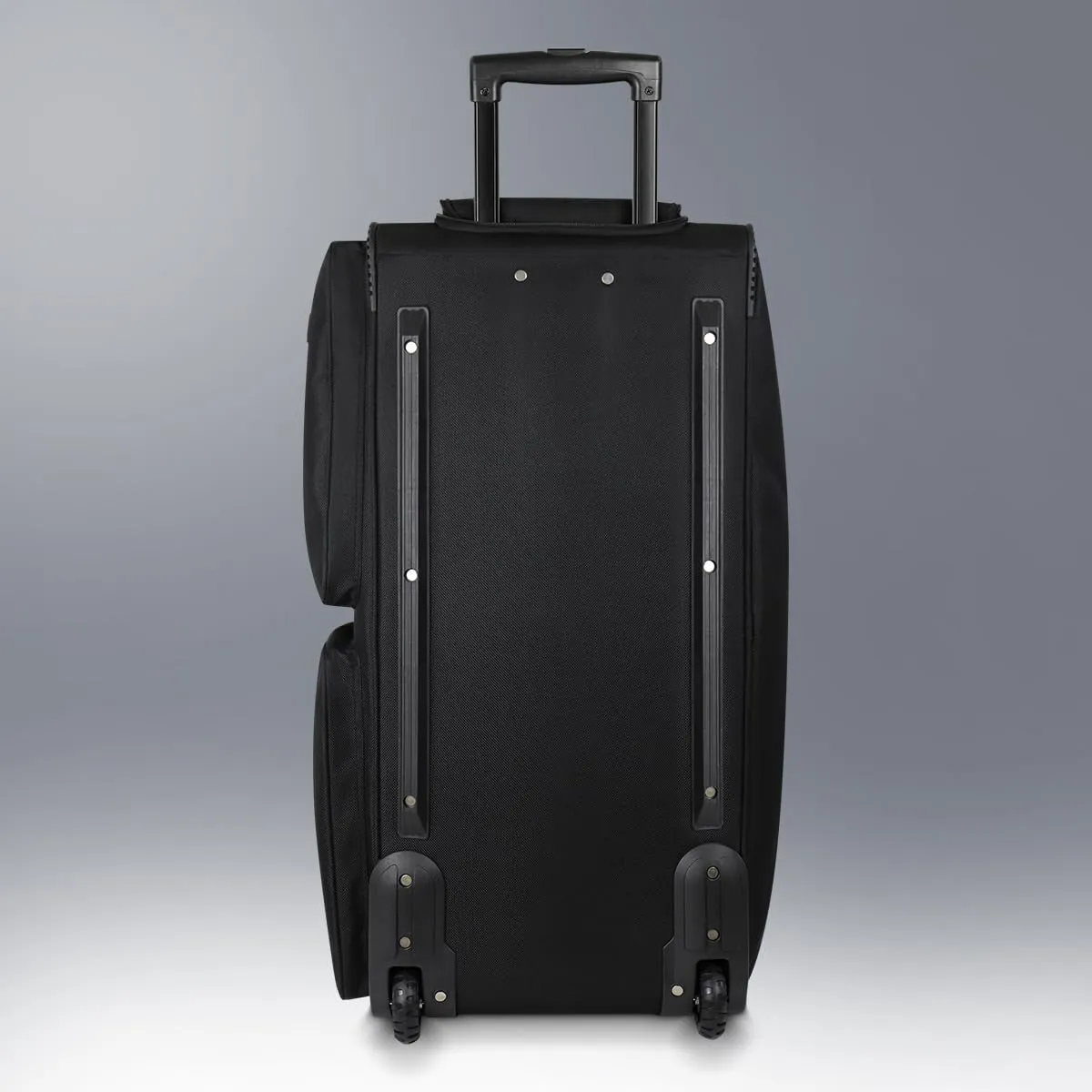 Wheeled Rolling Duffel Bag,All Black Travel Duffle Bag with Handle,36 inches