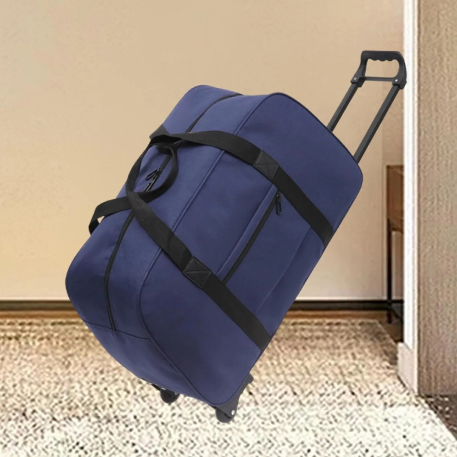 Wheeled Seed Bag Trolley Case Men Women Multifunctional Handbag Suitcase Rolling Travel Bag for Beach Sports Trips Outdoors, blue