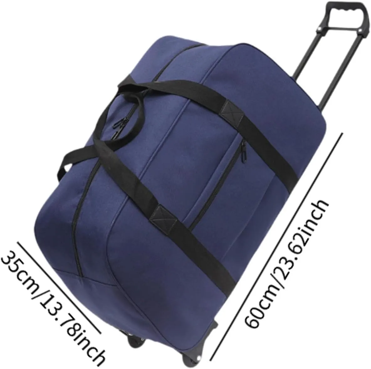 Wheeled Seed Bag Trolley Case Men Women Multifunctional Handbag Suitcase Rolling Travel Bag for Beach Sports Trips Outdoors, blue
