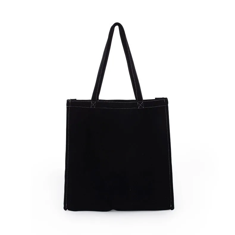 Wholesale Sturdy 100% Cotton Canvas Book Bags with Full Gusset