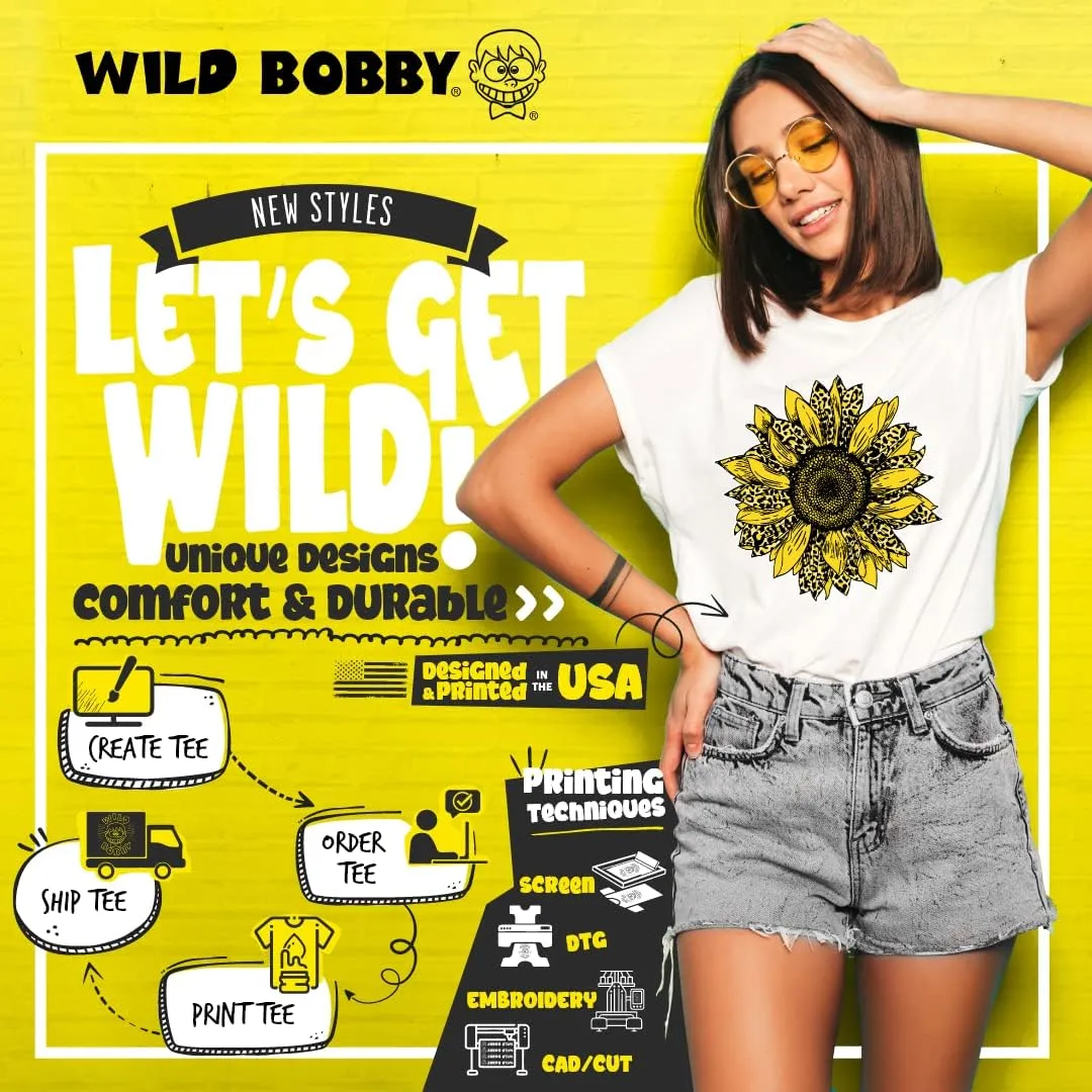 Wild Bobby Big Rig Runner Trailer Truck Runnin Alone Cars and Trucks Womens Slim Fit Junior Tee