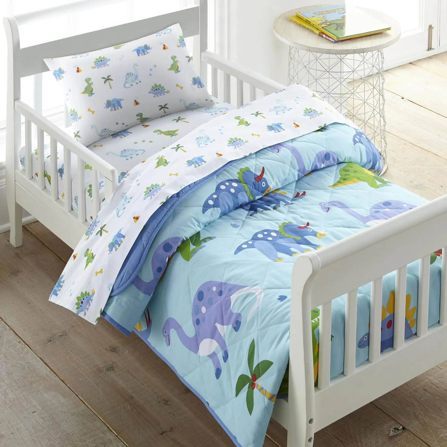 Wildkin 100% Cotton Toddler Pillowcase – Hypoallergenic, Soft & Breathable - Dinosaur Land