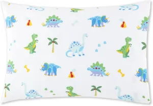 Wildkin 100% Cotton Toddler Pillowcase – Hypoallergenic, Soft & Breathable - Dinosaur Land