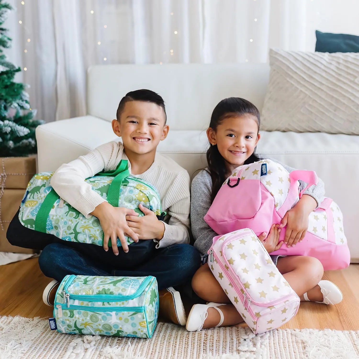 Wildkin Kids Overnighter Duffel Bag – Carry-On Size, Ideal for School & Sleepovers – Aztec