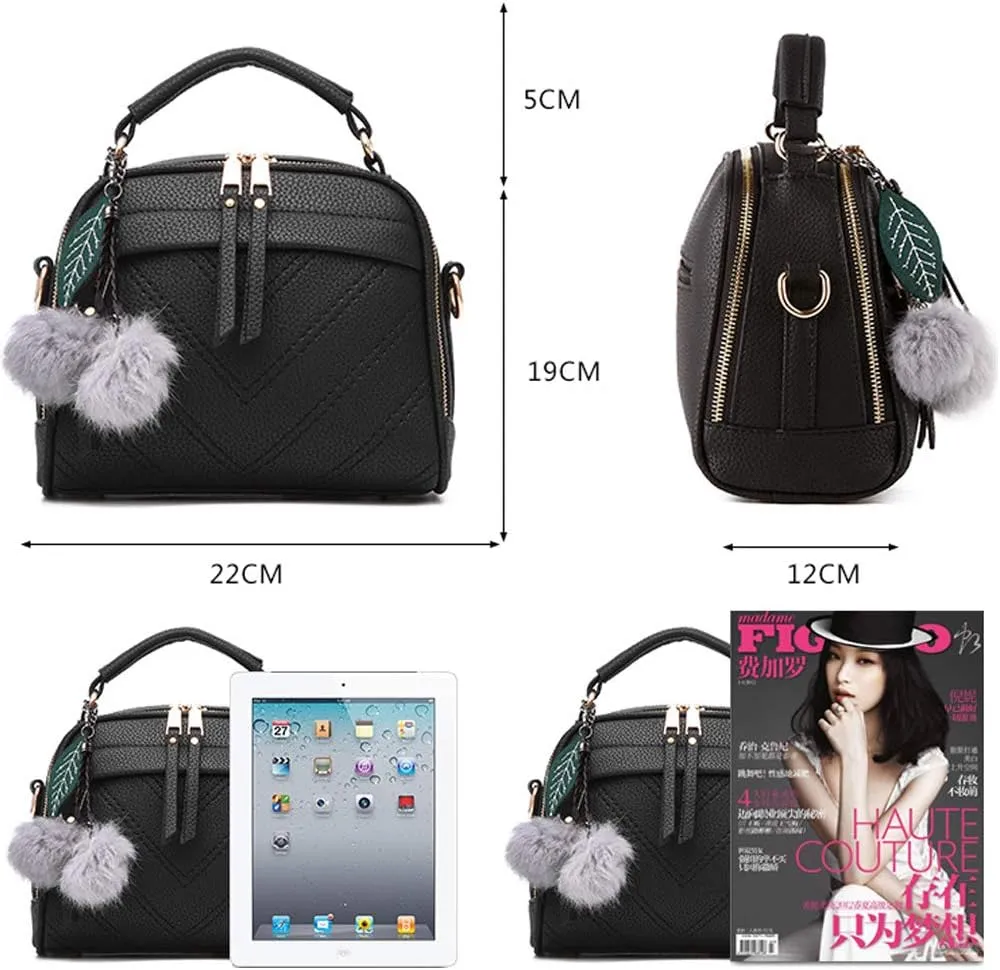 Women Handbag Multi-pocket Messenger Bag PU Leather Tote Bag Crossbody Bags Shoulder Bag