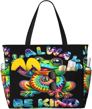 Women Large Beach Bag Travel Weekender Foldable Tote Bag for Pool Beach Vacation Gym