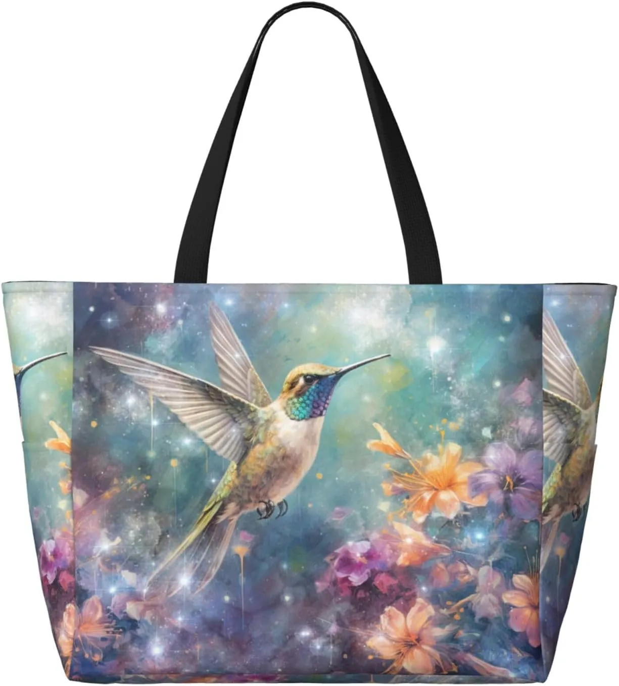 Women Large Beach Bag Travel Weekender Foldable Tote Bag for Pool Beach Vacation Gym