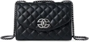 Women Trendy Ladies Shoulder Bag Leather Crossbody Purse for with Chain Desig