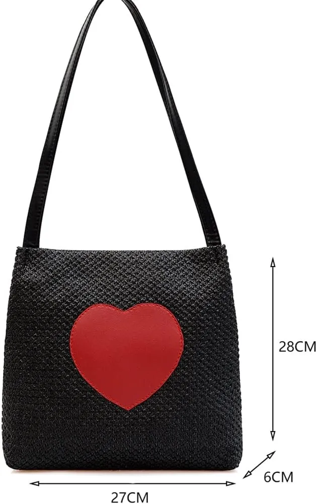 Women Woven Beach Basket Bag Handmade Crossbody Bag Rattan Small Handbag Bohemian Casual