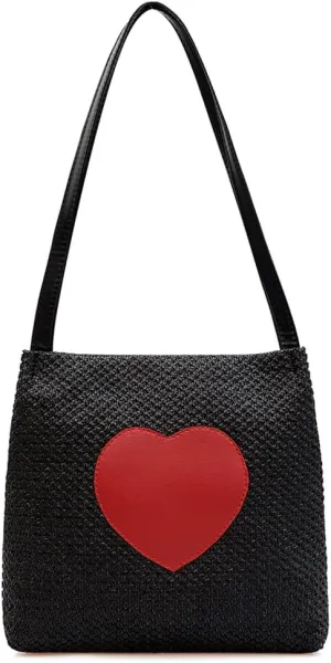 Women Woven Beach Basket Bag Handmade Crossbody Bag Rattan Small Handbag Bohemian Casual