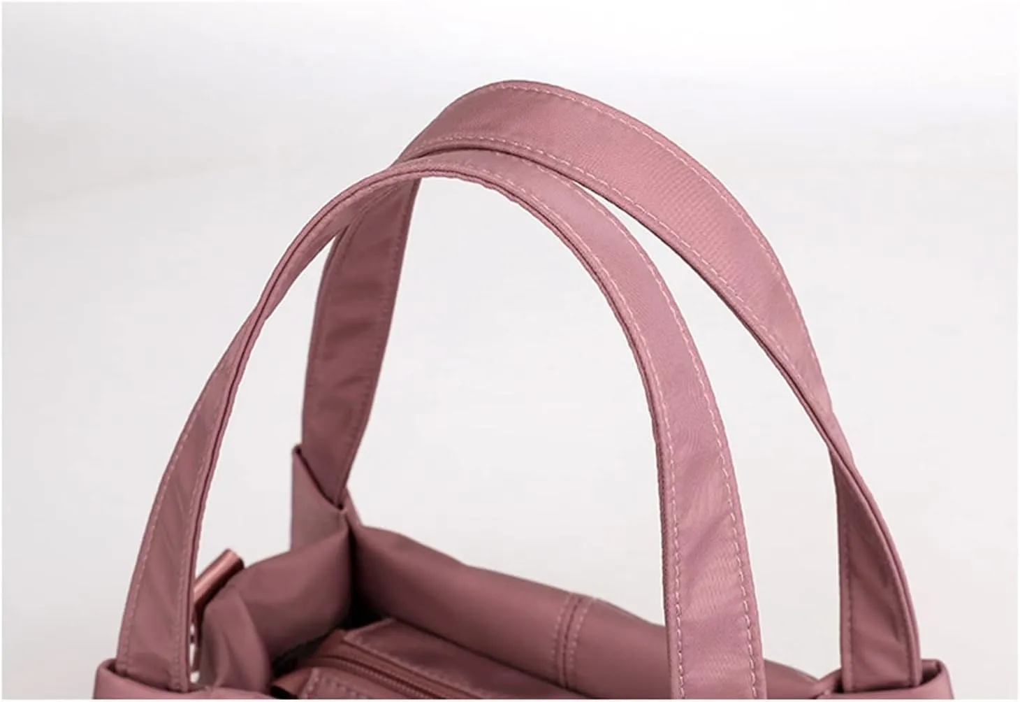 Women's Bag Shoulder Bag Dumpling Bag College Style Folding Messenger Bag Women's Large Capacity (Flesh Pink)