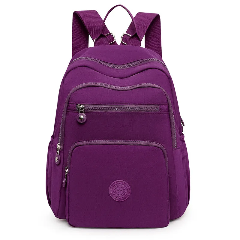 Women's Glamorous Large Capacity Leisure Nylon Backpacks