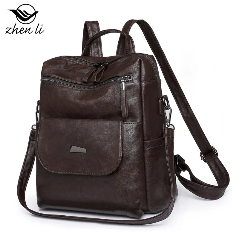 Women's Innovative Creative Large Capacity Retro Backpacks