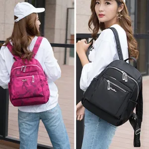 Women's Nylon Female Personality Camouflage Fashion Korean Backpacks