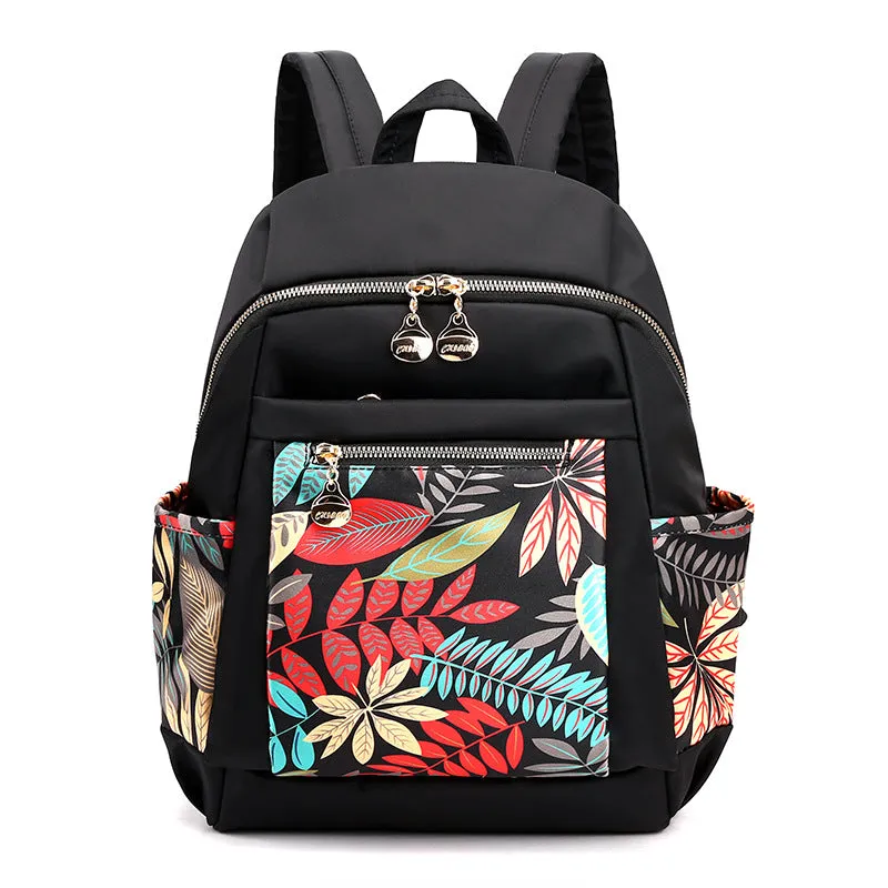 Women's Nylon Female Personality Camouflage Fashion Korean Backpacks
