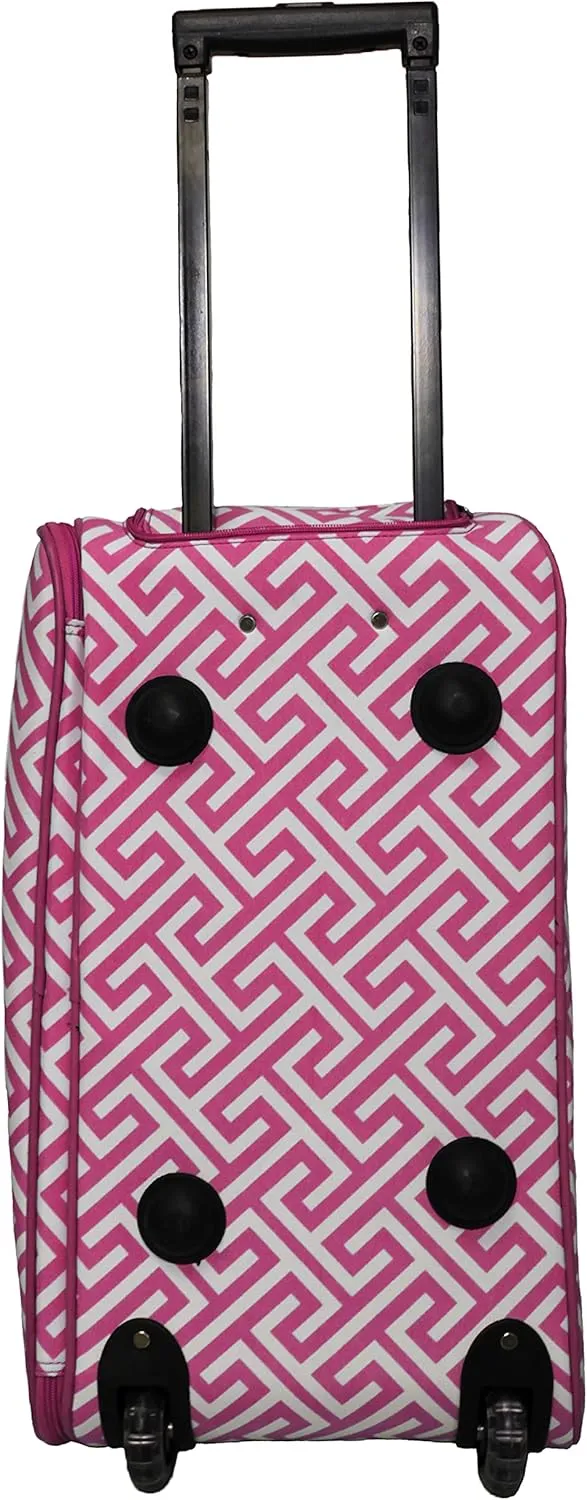 World Traveler Classic Prints 21-inch Carry-on Rolling Duffel Bag