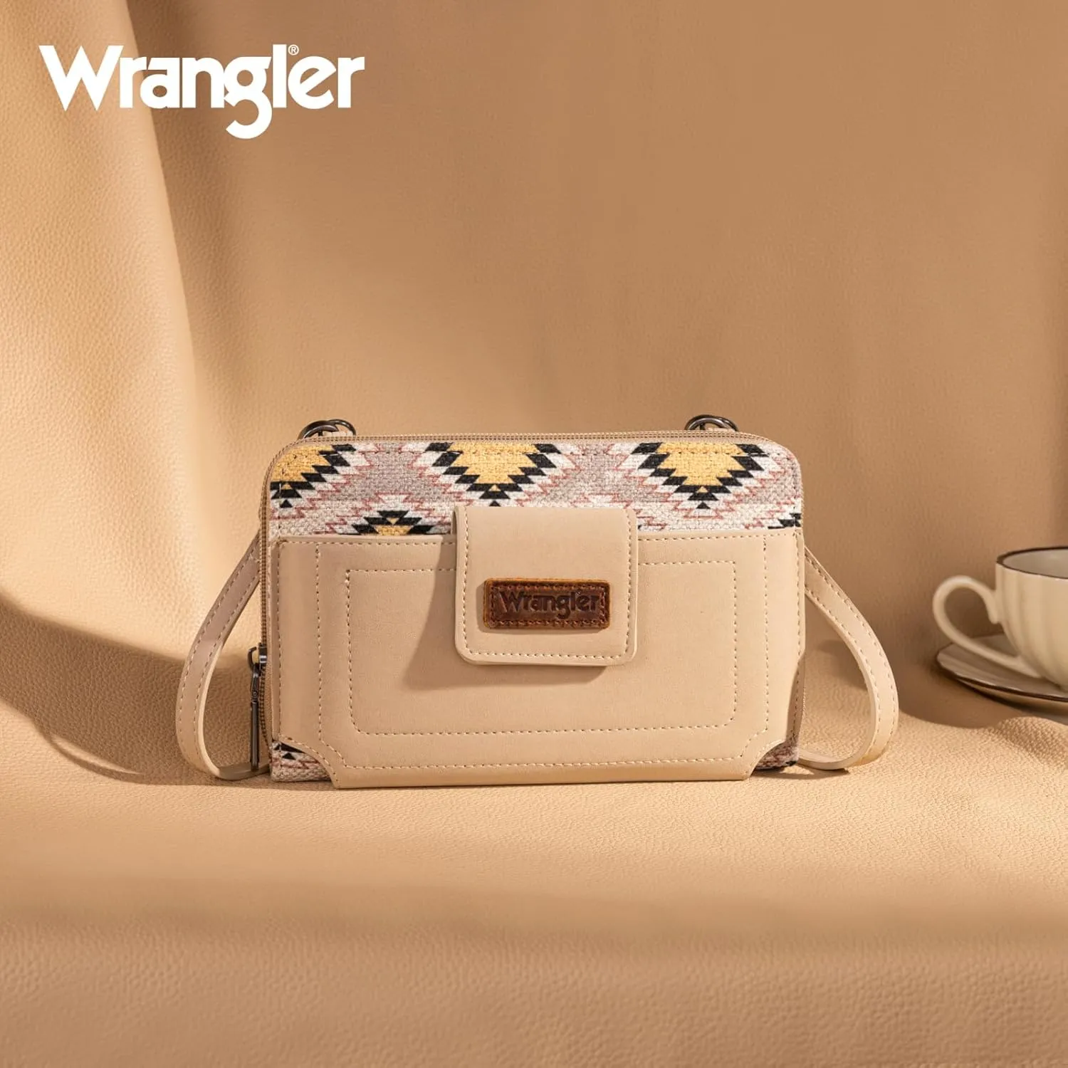 Wrangler Crossbody Wallet Purse Women's Cellphone Bag with RFID Card Slots