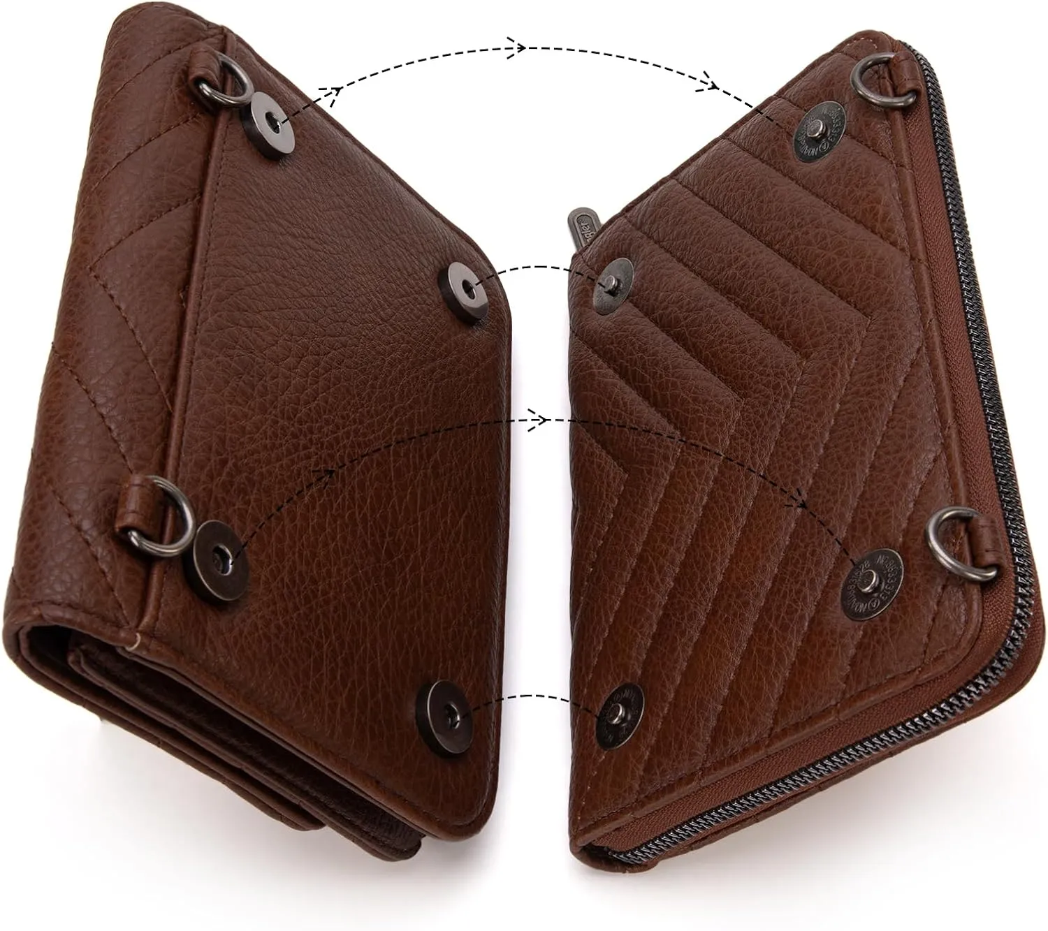 Wrangler Crossbody Wallet Purses for Women Rfid Blocking Wallet Purses with Crossbody Strap