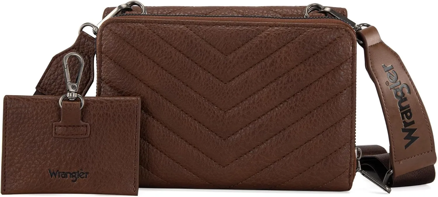 Wrangler Crossbody Wallet Purses for Women Rfid Blocking Wallet Purses with Crossbody Strap