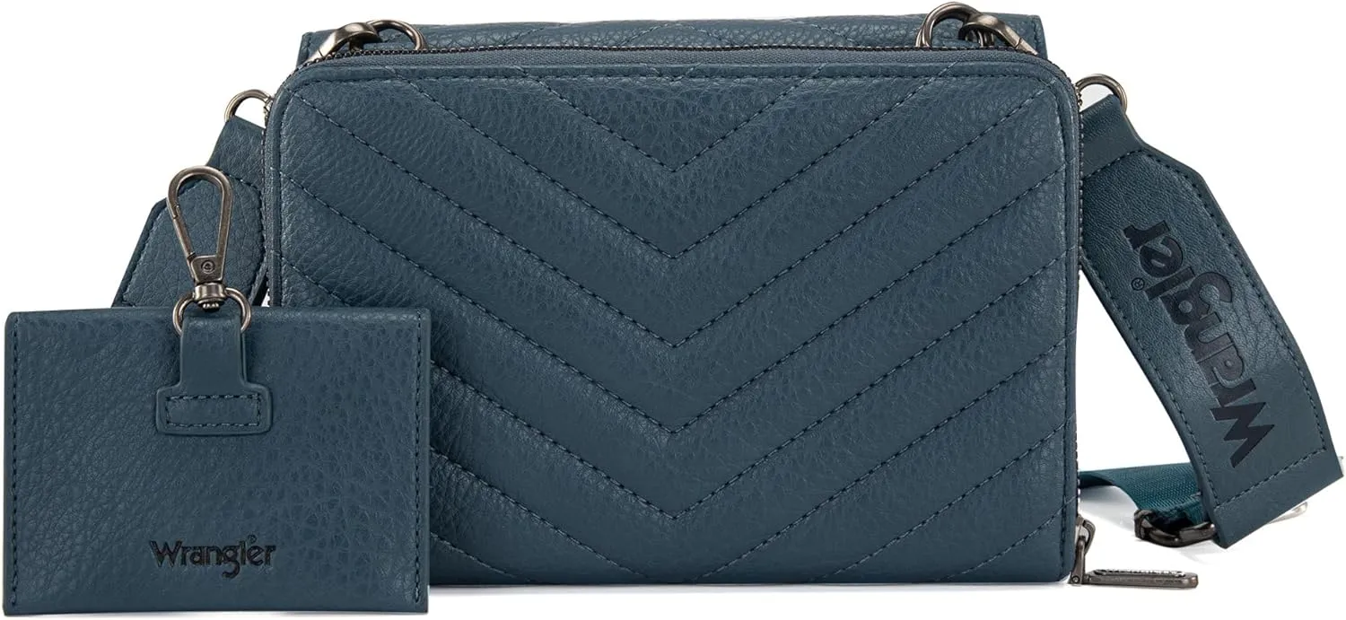 Wrangler Crossbody Wallet Purses for Women Rfid Blocking Wallet Purses with Crossbody Strap