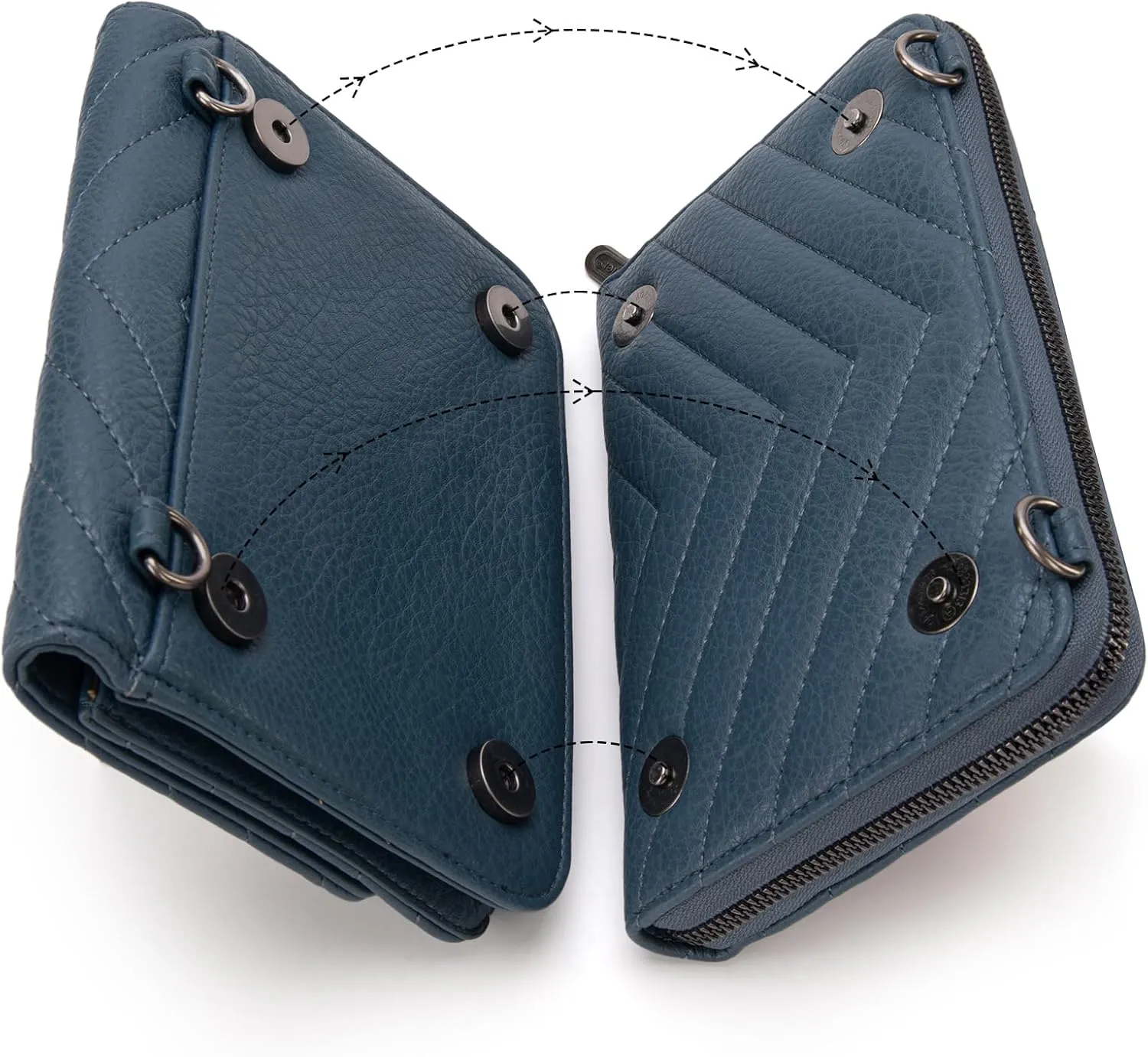 Wrangler Crossbody Wallet Purses for Women Rfid Blocking Wallet Purses with Crossbody Strap