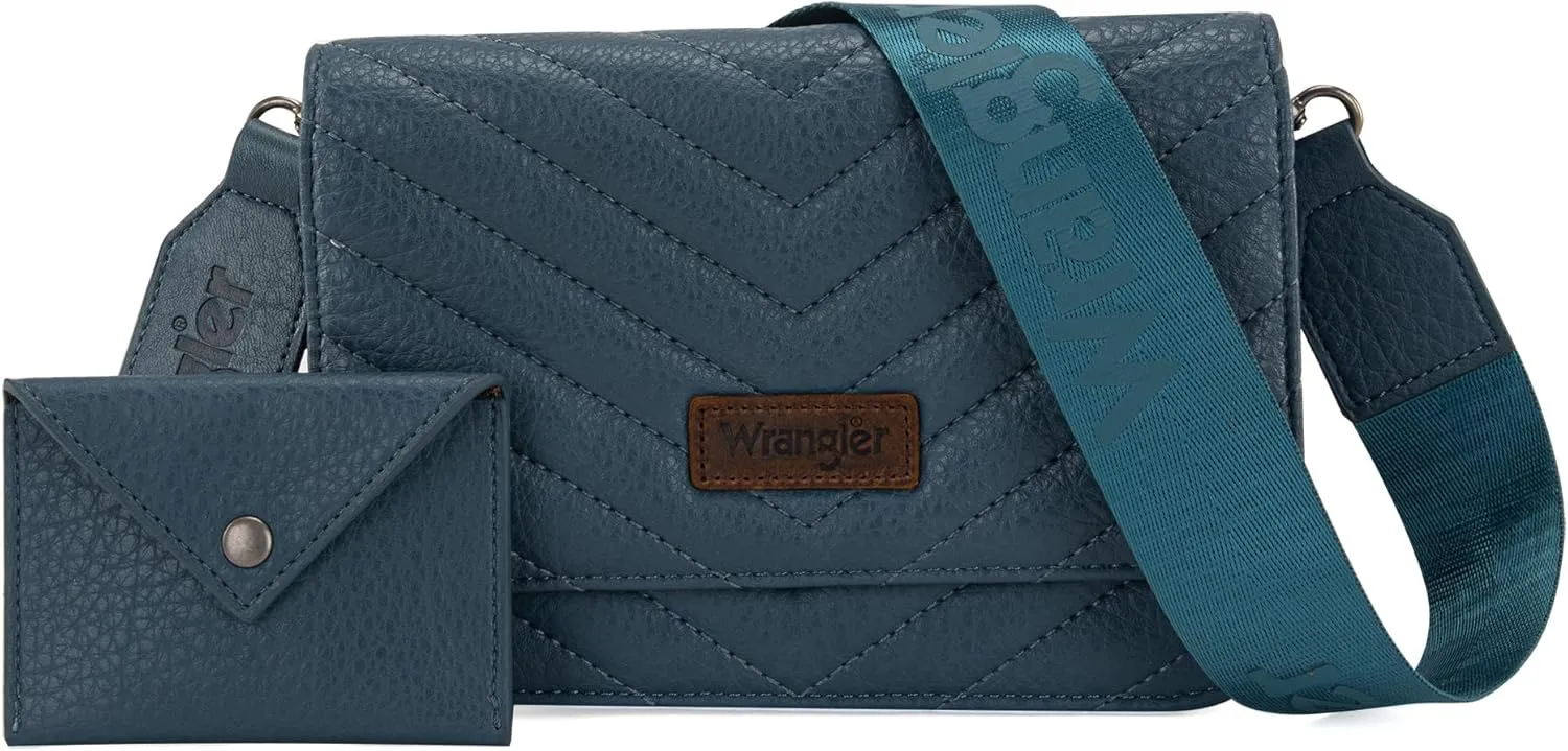 Wrangler Crossbody Wallet Purses for Women Rfid Blocking Wallet Purses with Crossbody Strap