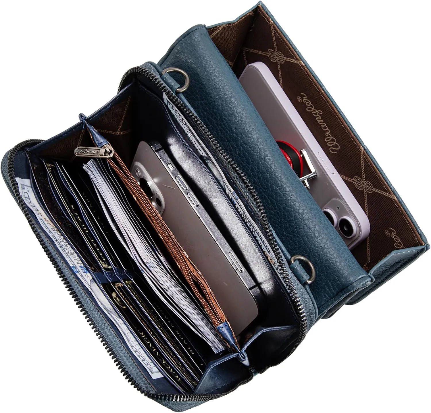 Wrangler Crossbody Wallet Purses for Women Rfid Blocking Wallet Purses with Crossbody Strap