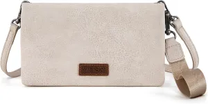 Wrangler Womens Wristlet Wallet RFID Blocking Bifold Clutch Credit Card Holder Purse with Crossbody Strap