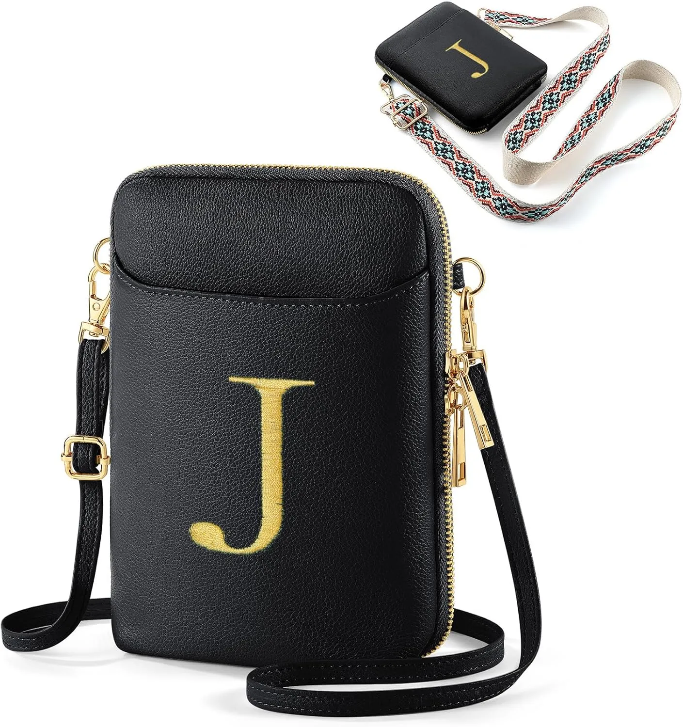 YOOLIFE Mothers Day Gifts - RFID Blocking Crossbody Bags for Women Small Initial Sling Bag Personalized Gifts for Women