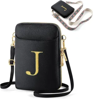 YOOLIFE Mothers Day Gifts - RFID Blocking Crossbody Bags for Women Small Initial Sling Bag Personalized Gifts for Women