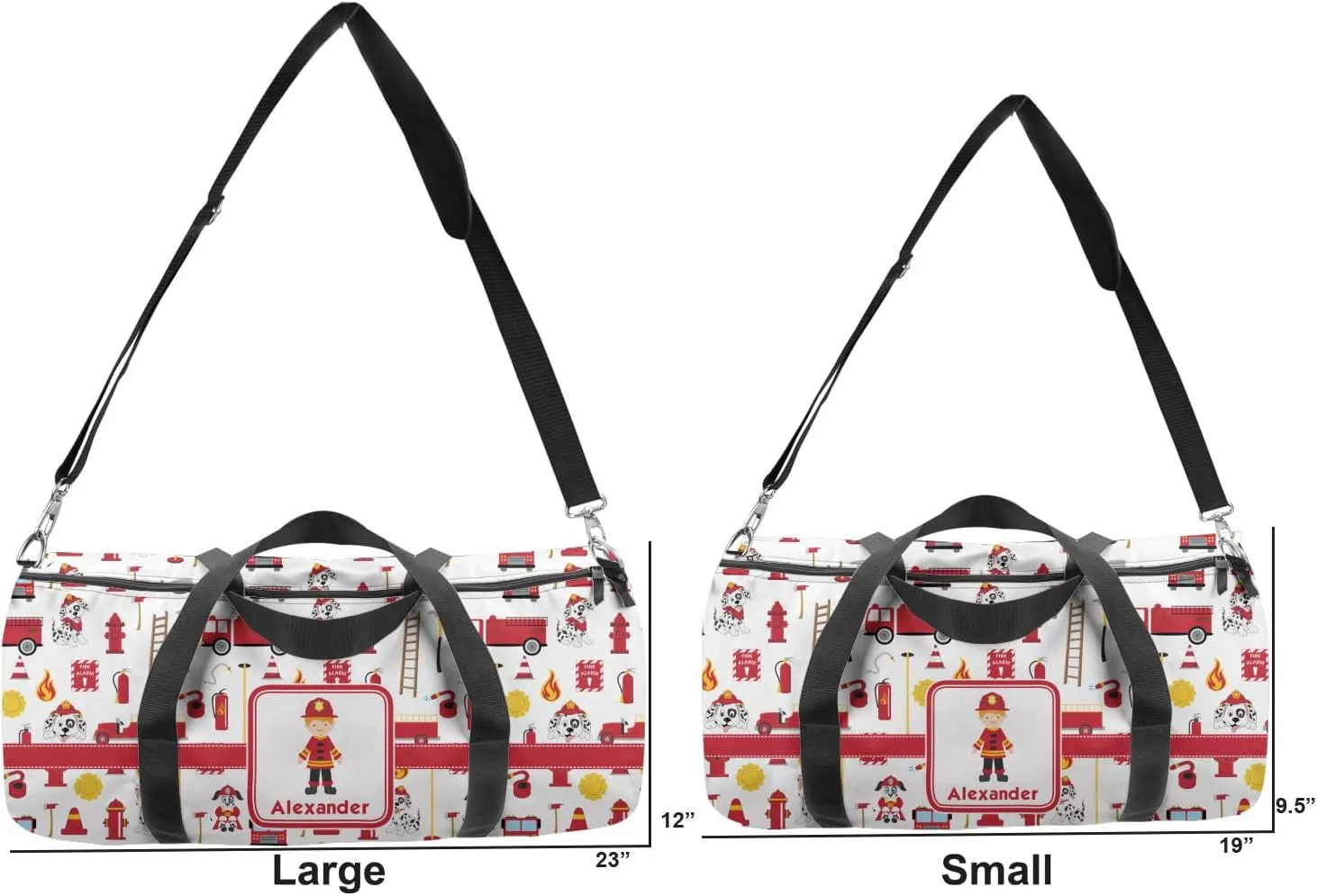 YouCustomizeIt Personalized Firefighter Character Duffel Bag
