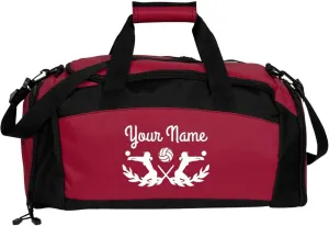 Your Name Custom Volleyball Text: Gym Duffel Bag