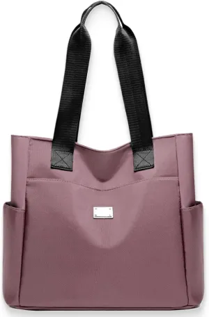 Zcjeaneviln Bag Waterproof, Large Capacity Water Repellent Multi Pocket Nylon Shoulder Bags, Oxford Tote Shoulder Bag