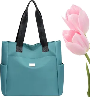 Zcjeaneviln Bag Waterproof,New Large Capacity Water Repellent Multi Pocket Nylon Shoulder Bag,Fashion Nylon Tote Bag