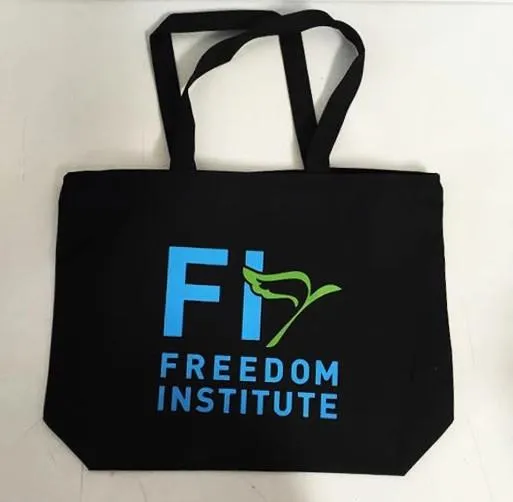 Zippered Canvas Tote Bags with Inside Zippered Pocket - TG261