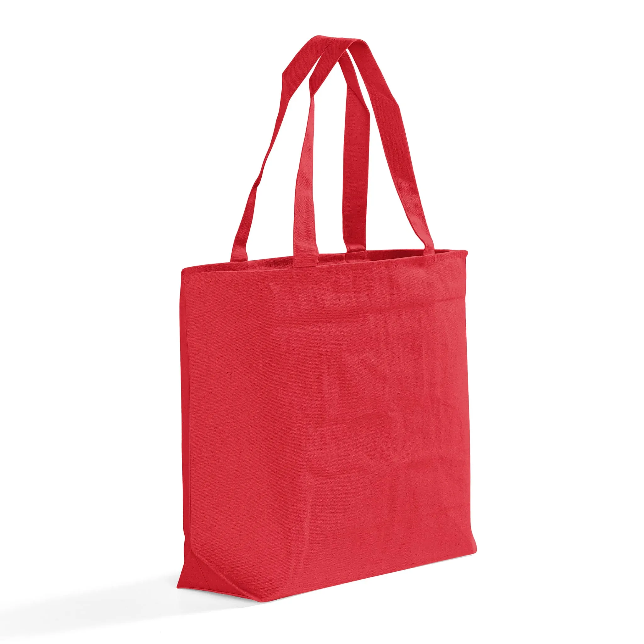 Zippered Canvas Tote Bags with Inside Zippered Pocket - TG261