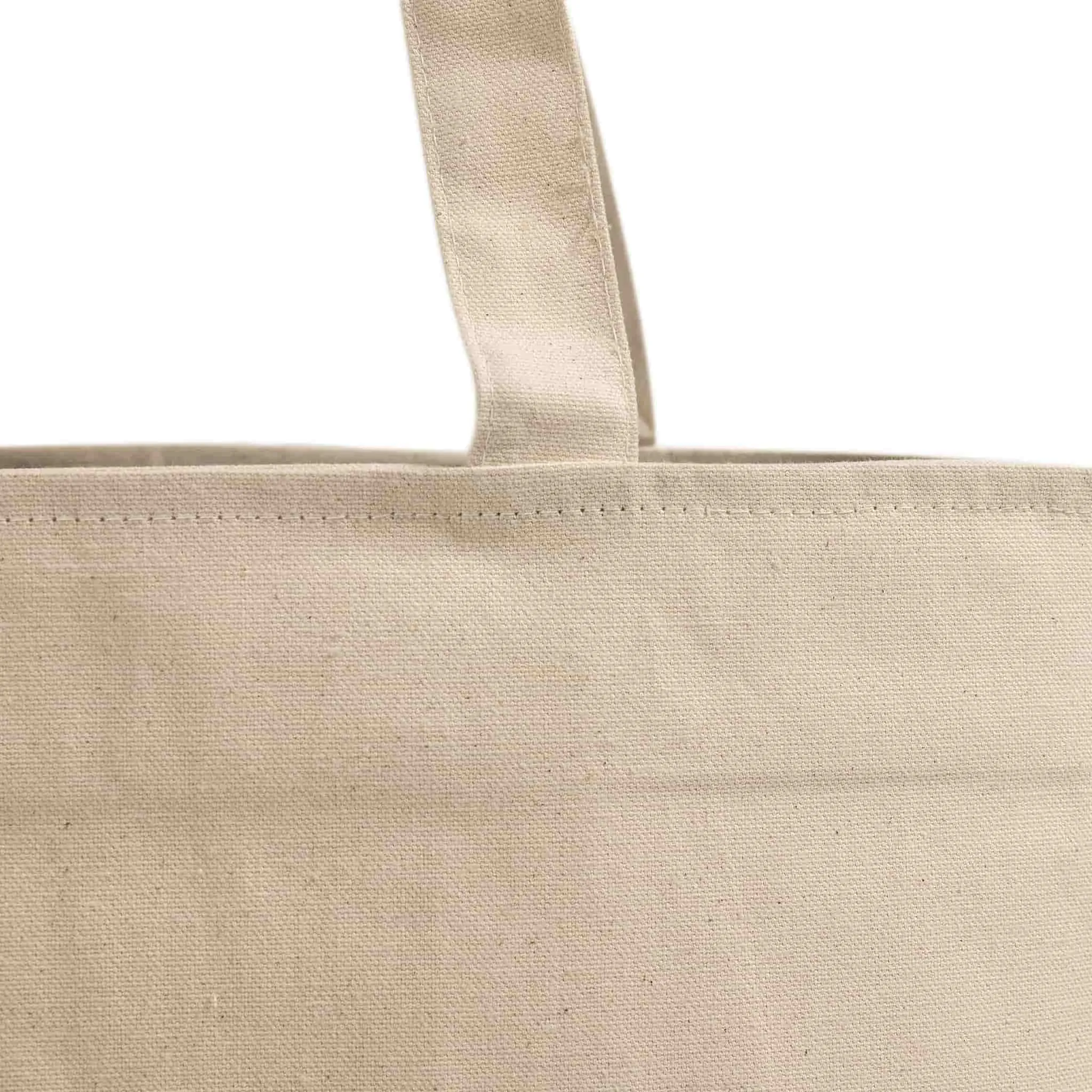 Zippered Canvas Tote Bags with Inside Zippered Pocket - TG261