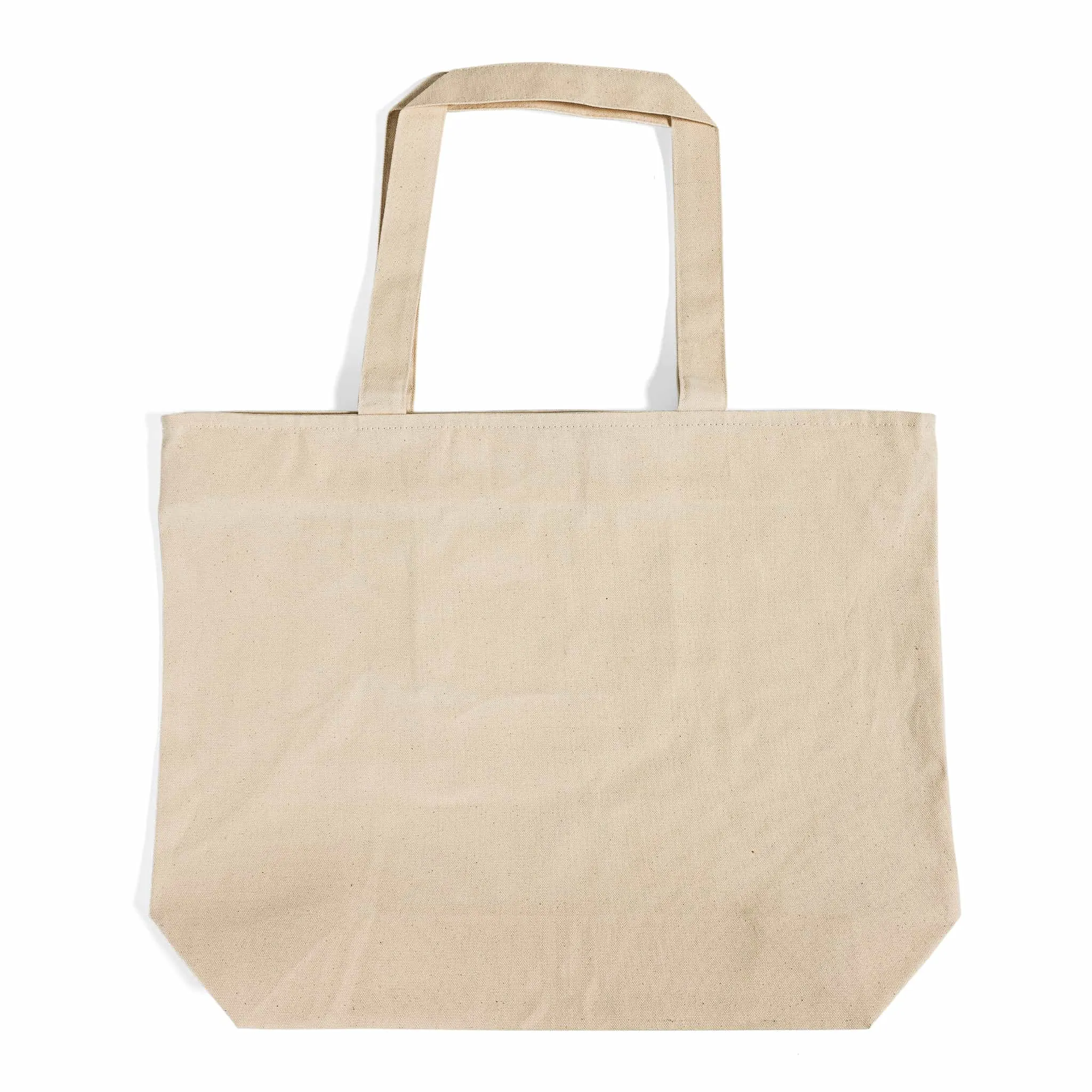 Zippered Canvas Tote Bags with Inside Zippered Pocket - TG261