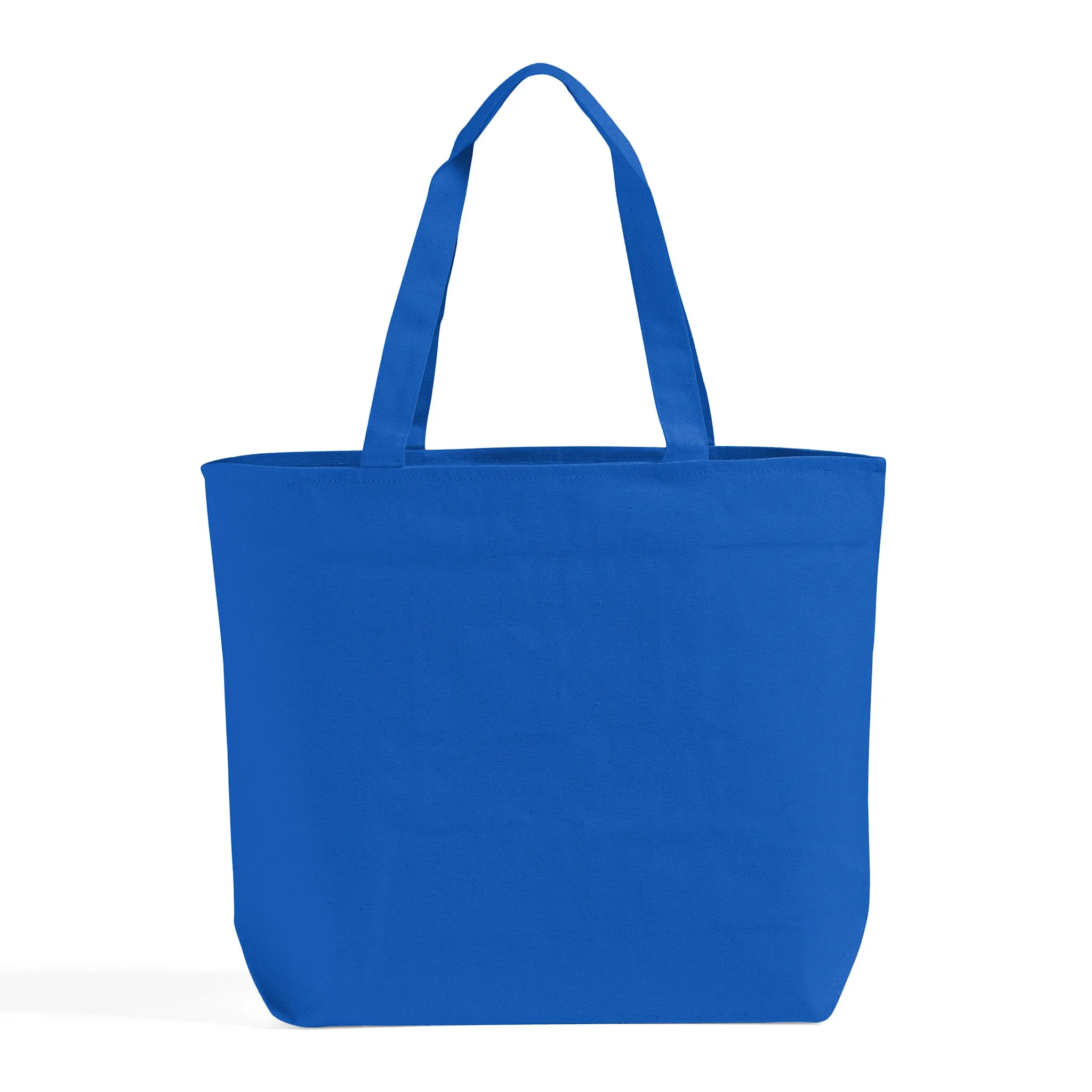 Zippered Canvas Tote Bags with Inside Zippered Pocket - TG261