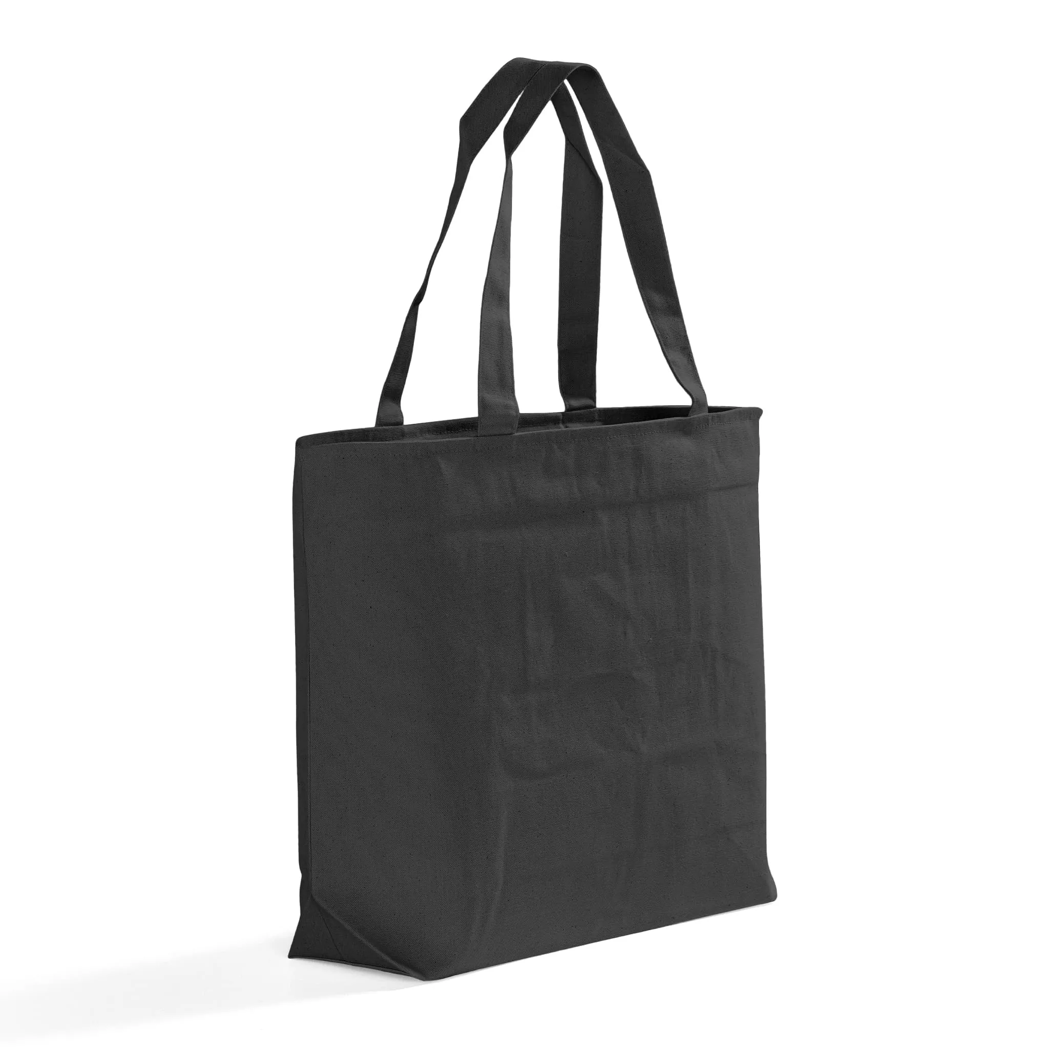 Zippered Canvas Tote Bags with Inside Zippered Pocket - TG261