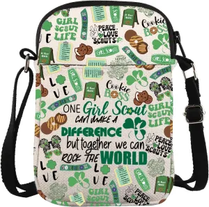ZJXHPO Scout Cross Body Bag Scout Messenger Bag One Scout Can Make A Difference Carry On Bag Scout Leader Shoulder Bag