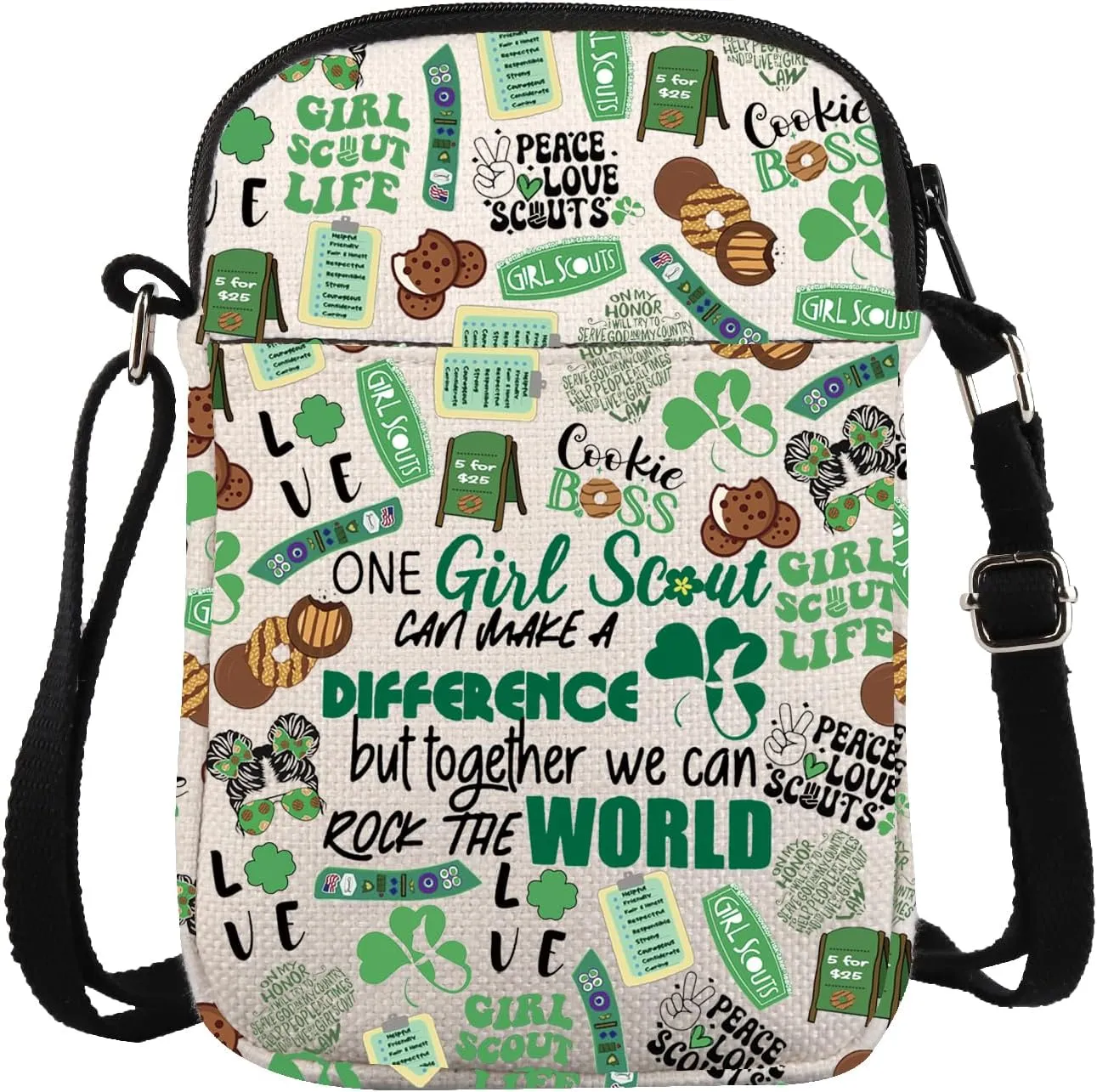 ZJXHPO Scout Cross Body Bag Scout Messenger Bag One Scout Can Make A Difference Carry On Bag Scout Leader Shoulder Bag