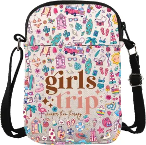 ZJXHPO Sister Weekend Cross Body Bag Sister Trip Cheaper Than Therapy Messenger Bag Bachelorette Party Gift