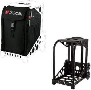 Zuca Sport Wheeled Luggage Complete Set with Frame and Insert Bag. Color: Obsidian (black) bag, with Black Frame. Bonus! Includes Travel Groove Universal Ipod & MP3 Accessory Kit